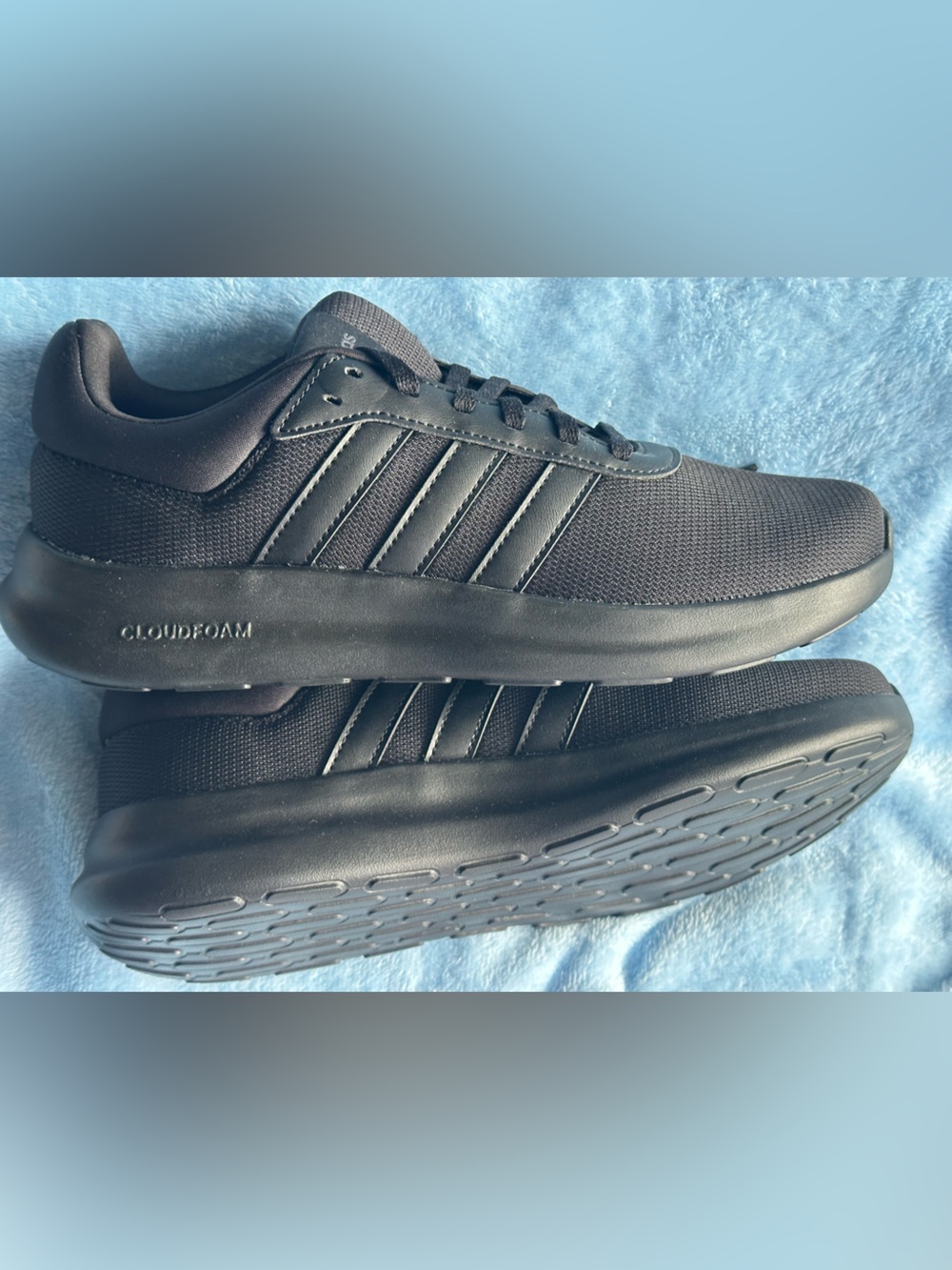 👟 Adidas Lite Racer 4.0 Men’s Black Sneakers Size 7.5 NWT
